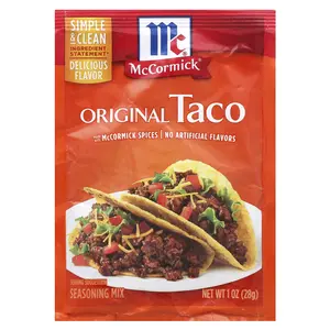 McCormick Original Taco Seasoning Mix, 1 oz (28 g) McCormick Original Taco Seasoning Mix, 1 oz (28 g)