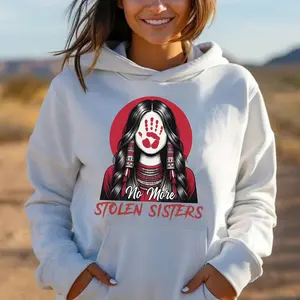 No More Stolen Sisters - Support Missing & Murdered Indigenous Women (MMIW) Unisex T-Shirt, Hoodie, Sweatshirt Top Clothes Fabric Unisex Tee Fit Jacket
