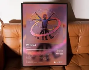 gunnaaa WUNNA Poster – FREE US and Eu Shipping – Album Cover Posters – Aesthetic Music Posters for Bedroom, Dorm or Studio