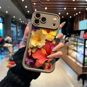 Hibiscus Flower Phone Case， Tropical Floral Style for iPhone 17 16 15 14 13 12 11 Plus Pro Max. c2