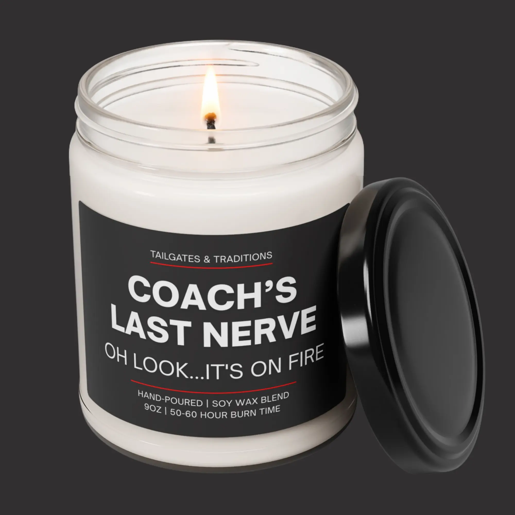 Coach’s Last Nerve Funny Sports Candle | Gift for Coaches | Team Banquet | Gag Gift