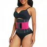 Unisex Adults' Polyester Multifunctional Shapewear Compression Waist Support Belt - Breathable, High-Waist, Elastic Fit Gear with Adjustable Hook-and-Loop, Hook and Eye, Reusable Lumbar Support for Sports Protection Training