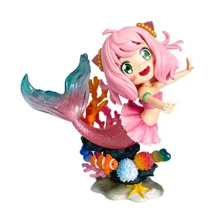 Spy x Family Anya Forger Mermaid Cosplay PVC Figure 13cm - Adorable Ocean Tail Statue