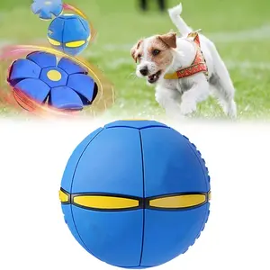 Dog Magic Bounce Ball, Creative Pop-Out Dog Ball, Interactive Stress Relief Pet Toy, Outdoor Play, Training, Chewing, Interactive Tough Chewer, Suitable for Small and Large Dogs