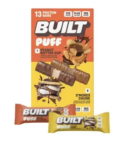 Built Bar Puff & Chunk Protein Bars, Variety Pack, 13 ct. Built Bar Puff & Chunk Protein Bars, Variety Pack, 13 ct.