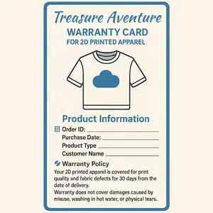 Treasure Aventure Tapesty - Warranty Card - Lightweight, Cotton 1