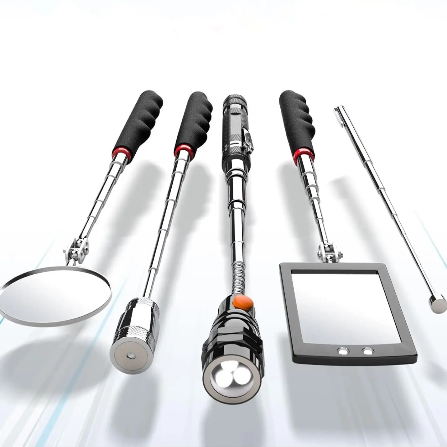 Telescoping Magnetic Pickup Tool Set, Mechanic Tool Kit, Universal Tool ...