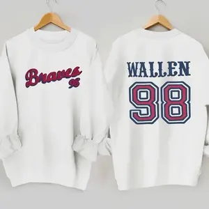 Crew Neck Braves/Wallen Sweatshirt Hoodie Tops