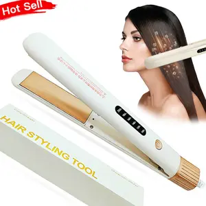 Hair Straightener, 1 Inch Flat Iron Hair Straightener with LED Display, Professional PTC Ceramic Negative Ion Hair Iron Dual Voltage for Women Hair, Heats up to 200°F