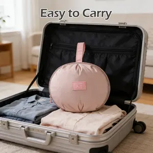 1 Count bra storage bag, in pink color, ladies travel underwear storage box, portable storage bag for daily storage of close-fitting clothes