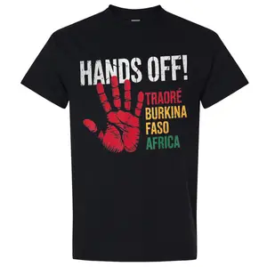 Hands off Traore Burkina Faso Africa Ibrahim Traoré T-Shirt , Unisex Cotton, Short Sleeve, Classic Fit