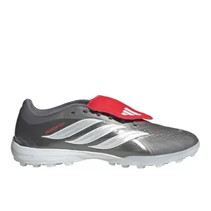 adidas Mens Predator Pro Fold-Over Tongue Turf Soccer Cleats  - Grey, Red