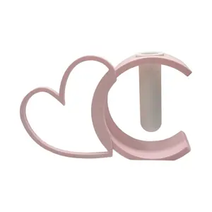 3D Printed Hollow Heart-Shaped Vase, Romantic Decorative Ornament, Elegant Home Decoration, Perfect Gift for Loved Ones