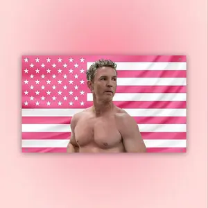 Dr Jack Abb0t Inspired Wall Flag, Medical Drama Inspired Banner, Pink USA Room Decor Gift