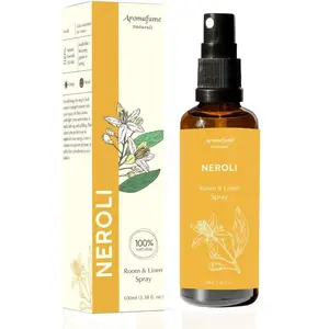Neroli Room, Linen & Pillow Spray by Aromafume | 100ml / 3.38 fl oz | with Pure Neroli Essential Oil | Aromatherapy Spray for Upliftment, Positivity | Mist for Bedding, Fabrics | Air Freshener