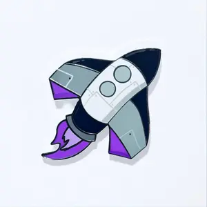 Asexual Spaceship Pride Pin - 1.5 Inch Hard Enamel LGBTQ+ Space Ace Design on Custom Backing Card