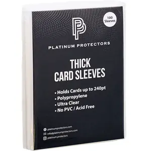 Thick Penny Sleeves for up to 240pt Thicker Cards Auto Jersey Patch Cards