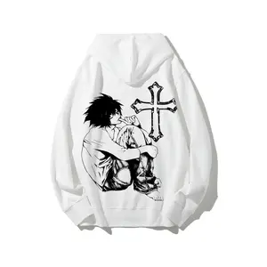 Death Note L Hoodie Anime Streetwear Unisex Couple Gift