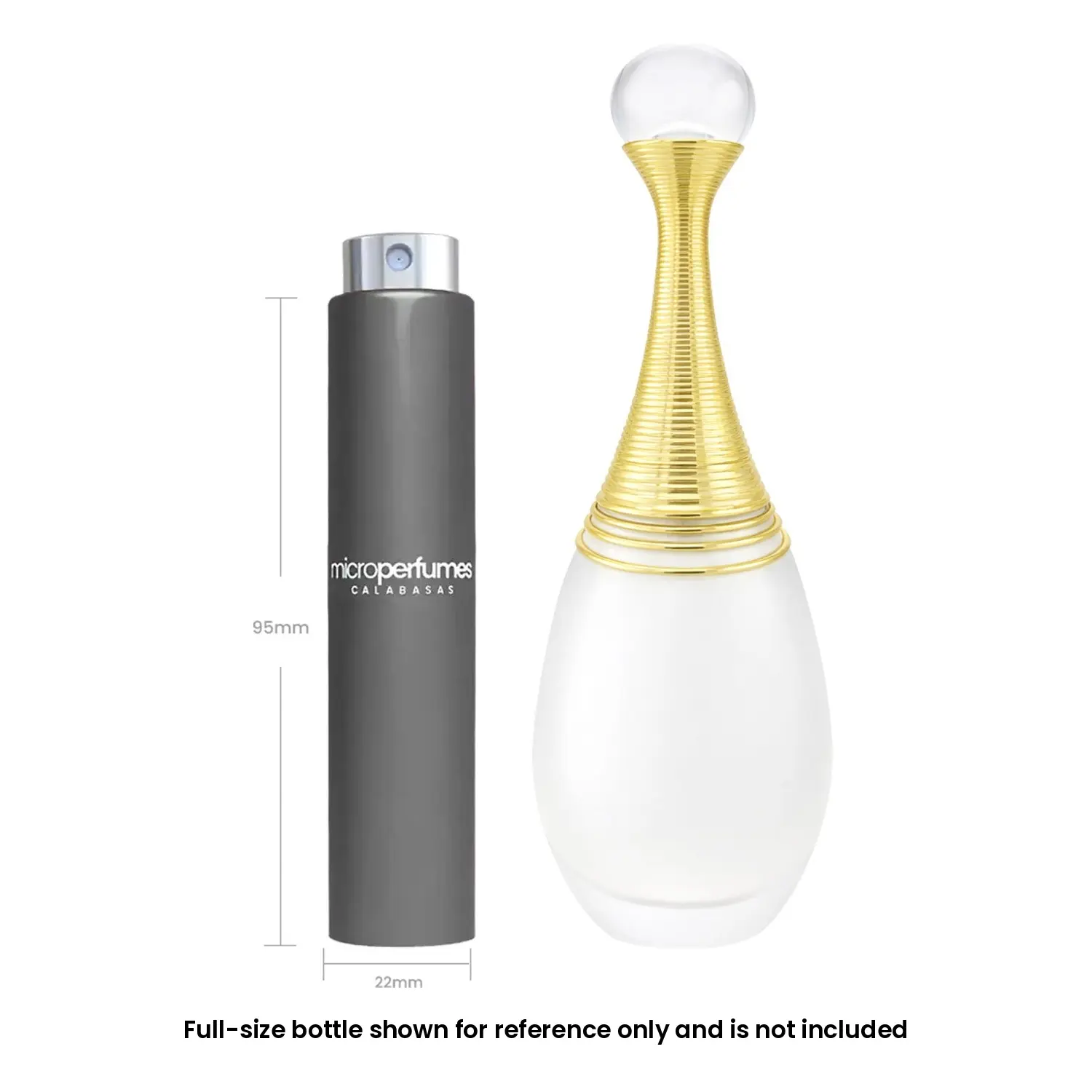 Christian Dior J'adore Parfum d'eau EDP For Women – 0.17 fl oz / 5 mL Travel Spray Decant, Jasmine, Green Notes, Magnolia, Gift for Her, Independently Rebottled by MicroPerfumes