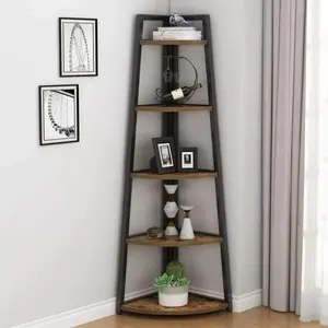 Scaggs Unfinished Corner Bookcase -  Living Room Furniture Bookcases