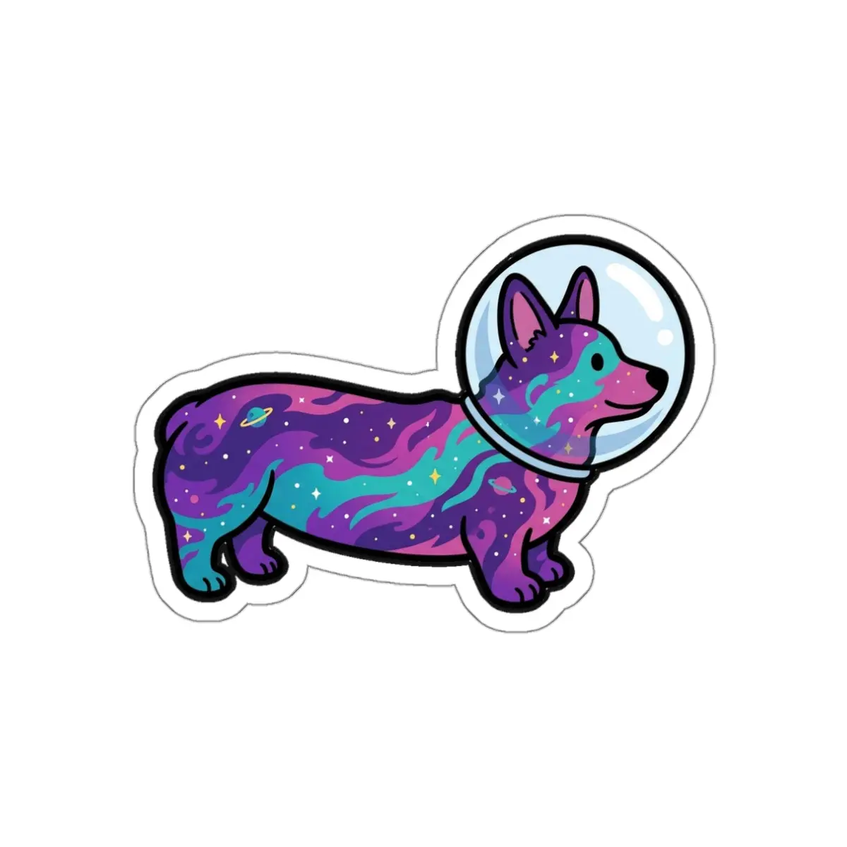 Cosmic Corgi Sticker | Tritan