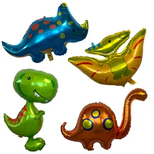 Baby Dinosaur Balloon Set – Foil Party Decor (4-Piece Set)