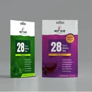 Grit 28 Days Morning & Bedtime Herbal Infusion Set | 100% Organic Tea Blend for Daily Routine (2-Pack)