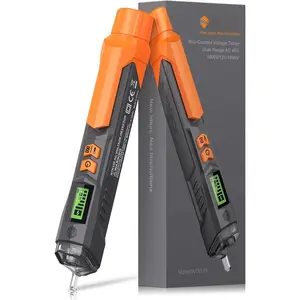 Tester/Non Contact  Tester 12-1000V/48-1000V Adjustable Sensitivity AC  Detector Tester Pen Live/Null Wire Tester with LCD Display Buzzer  Wire Breakpoint Finder