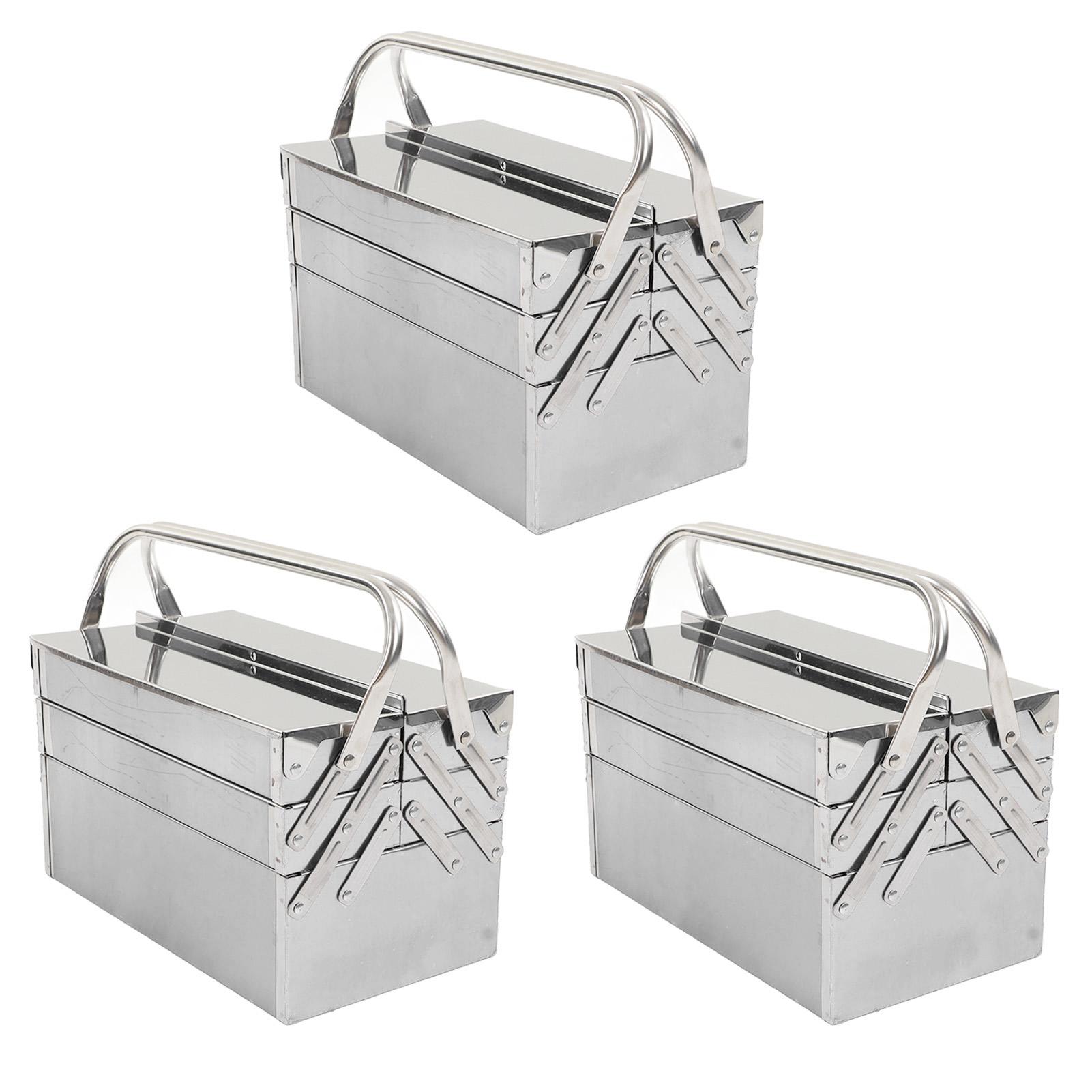 Cantilever Tool Box Rustproof High Hardness Retractable Portable Folding