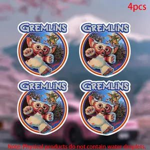 Gremlin 84 Shirt Stickers, Durable Vinyl Car Decals for Doors Windows Laptops Suitcases Furniture Bumpers, Set of 4 Pcs, Universal Car Sticker