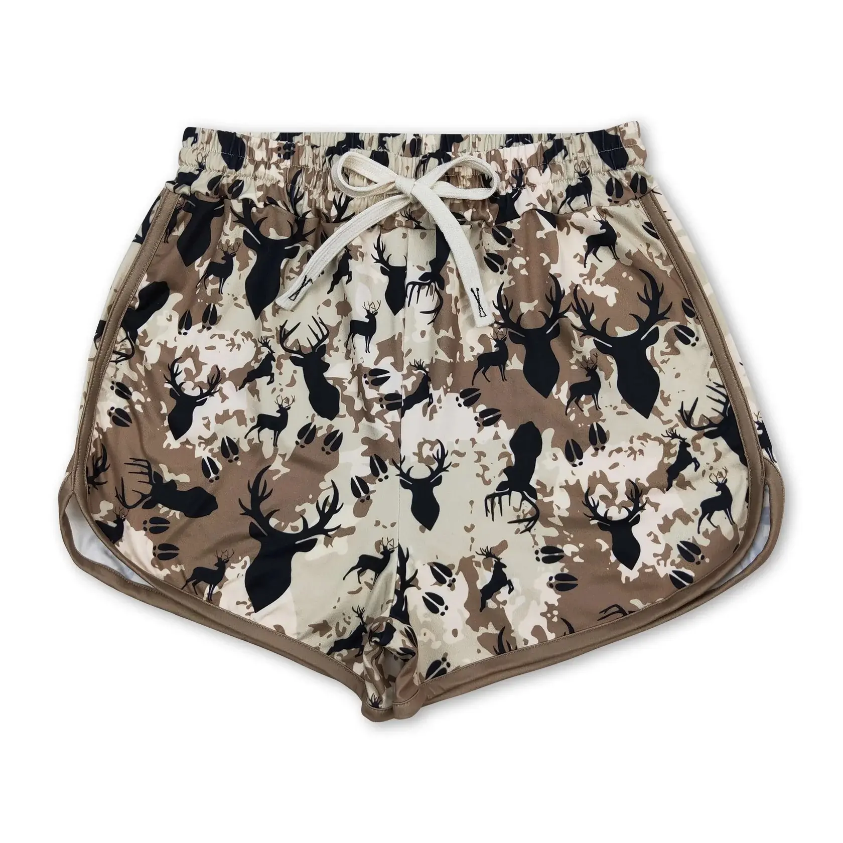 Lady's Leopard Print Casual Sports Bottoms, Adult Women's Comfortable Outdoor Shorts, Bottom