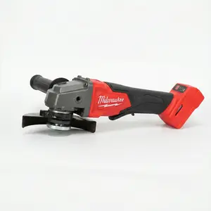 Milwaukee 18V Brushless Cordless 125mm Angle Grinder Power Tool 9500RPM For Metal Cutting Grinding Polishing Rust Removal Stone Work With 6.0Ah Battery And Charger Kit