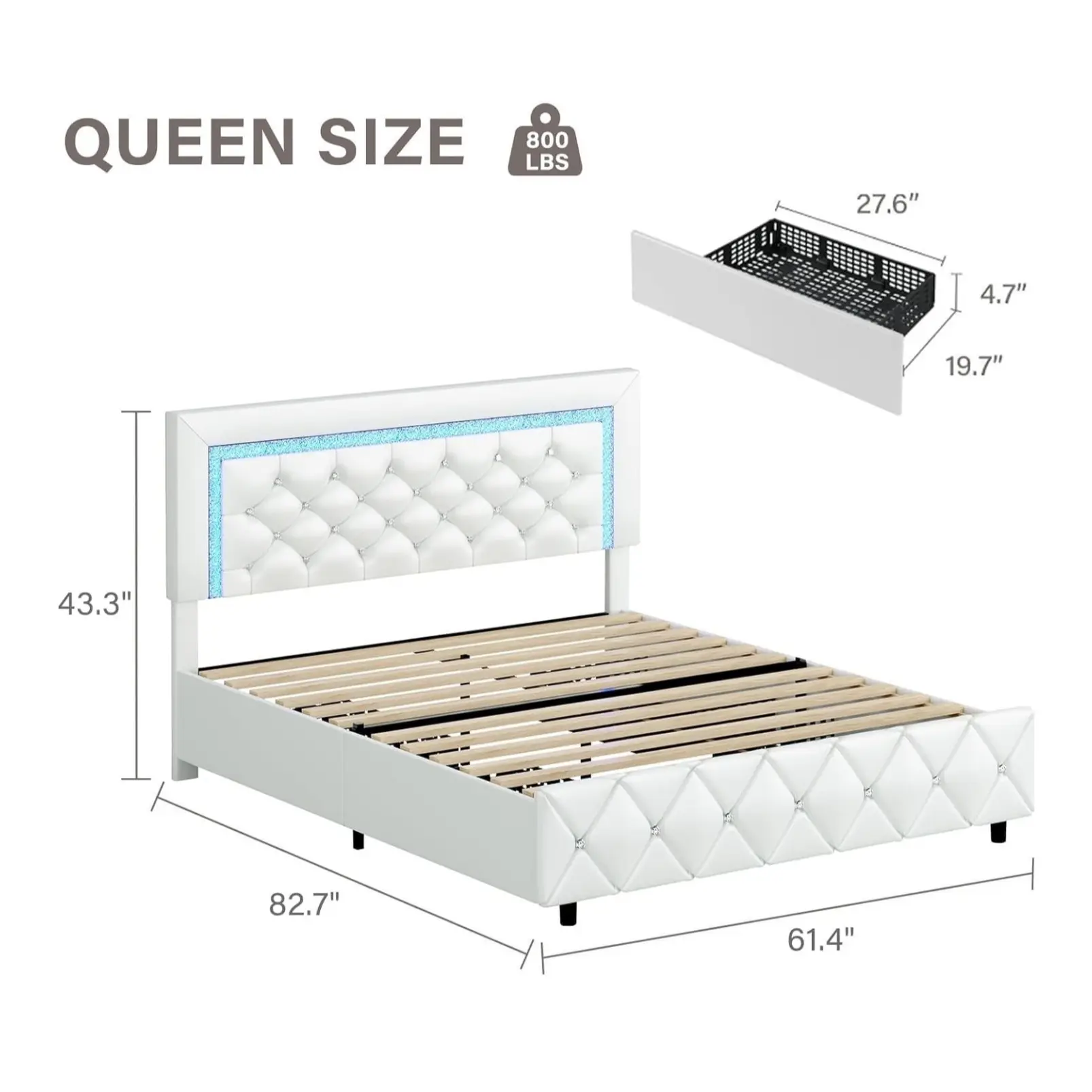 Queen Size White