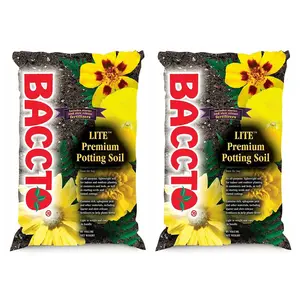 Michigan Peat 1420P Baccto Lite Premium Outdoor Potting Soil, 20 Quart (2 Pack)