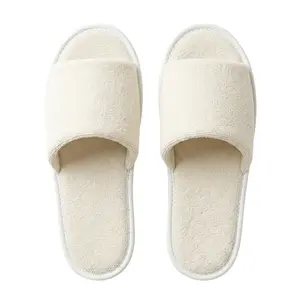 Lightweight Terry Open Toe Slipper | Lucky Owl