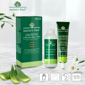 Nature Bud Salon-Quality Permanent Hair Color Kit Vibrant Long-Lasting Cream No Fading No Brassiness Gentle Fo rmula for All Hair ,Types outdoorfun , magic root cover  good，Okay, dye, young, hair dye Bleach and recolor hair roots