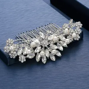 Wedding Bride Accessories Rhinestones Bridal Hair Comb Women's Accessories Head Jewelry Ornaments Elegant Princess Hair Comb