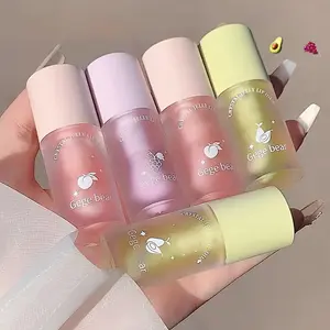 Juicy Moisturizing Flavor Watery Clear Jelly Lip Oil, Long Lasting Tinted Mirror Lip Balm, Glossy Lip Glaze, Plumping Oil, Fruit Scent Lip Gloss