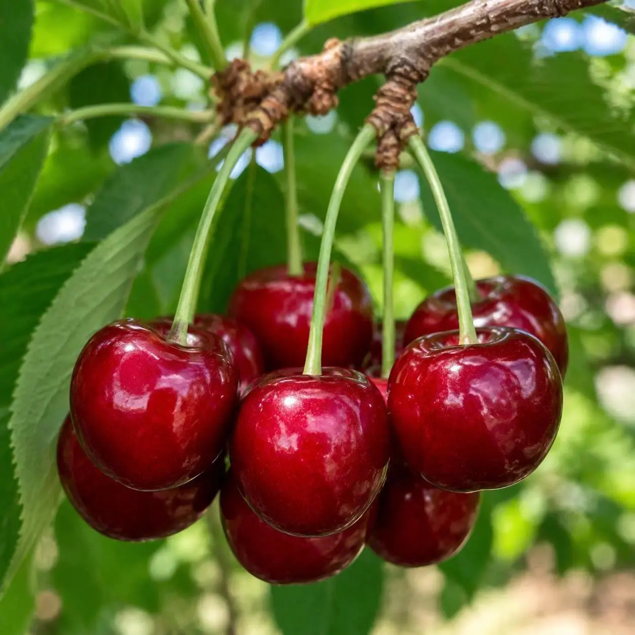 10pcs Sweet Cherry Tree Seeds - Non-GMO Heirloom Juicy Red Fruit Seeds for Gardeners, Family Planting Time, Balconies & Indoor/Outdoor Growing