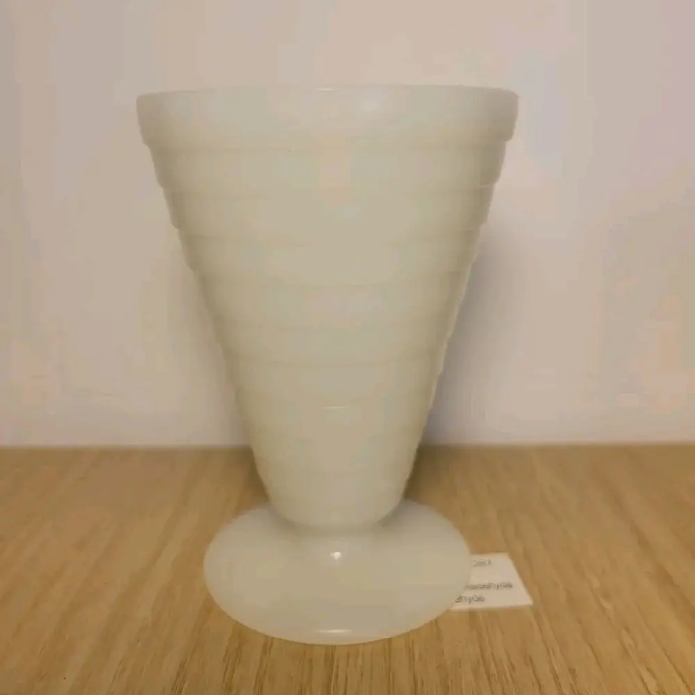 Ribbed Milkglass Cup