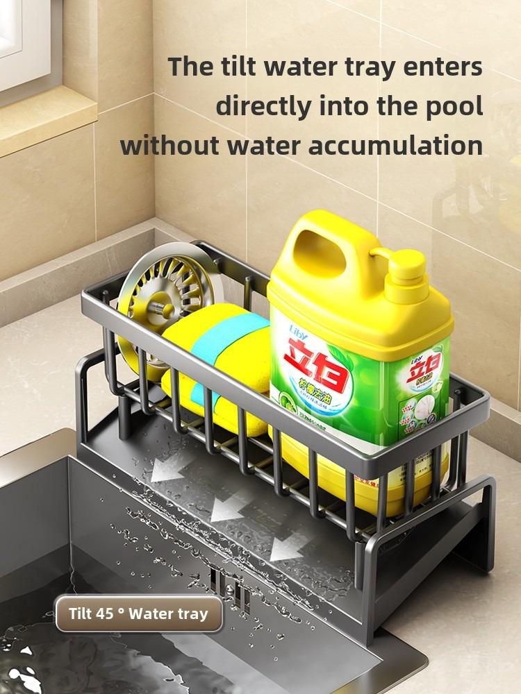 Accessories Kitchen Sink Drying Rack ,Metal Sponge Drain Holder,Multifunctional Storage Rack for Home, Storage Organizer, Household Essentials, Fall Decor, Kitchen Gadgets