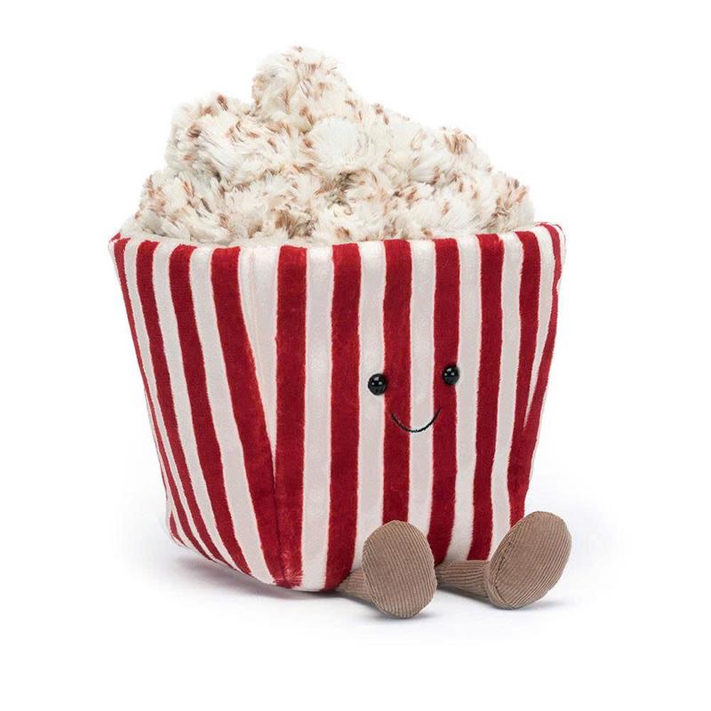 JellyCat Cute Popcorn Plush Toy with Soft Fluffy Top and Dangling Legs Perfect for Hugging and Playing Ideal Gift for Toy Lovers