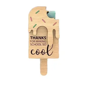 Teacher Gift Card Holder, End-Of-Year Teacher Appreciation Gift, Ice Pop Gift Card Case, Perfect Thank You Present for Teachers