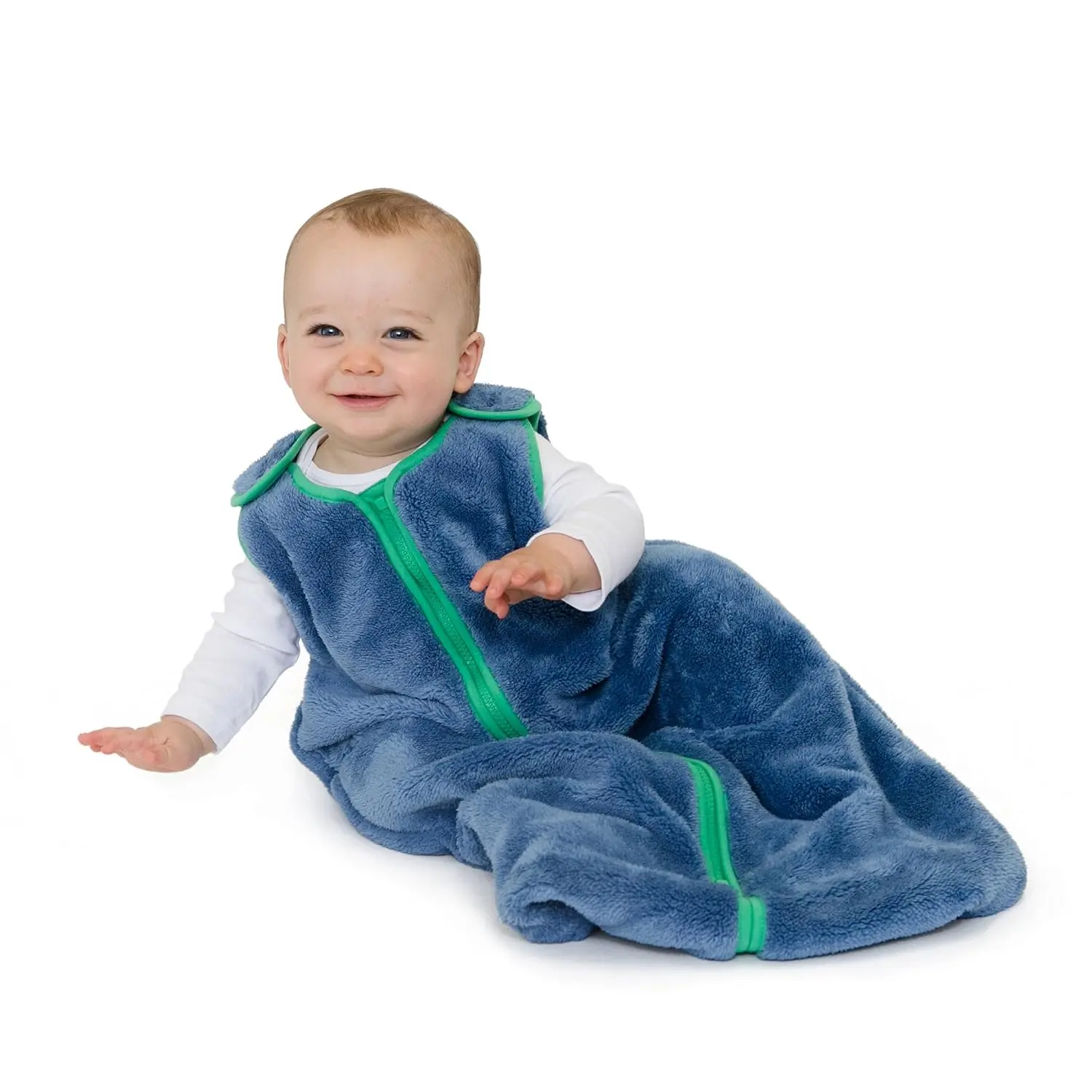 Baby Deedee Sleep Nest Teddy - Baby Sleep Sack 2.5 TOG Warm Sherpa Faux Fur & Cotton Lined Sleeping Bag with Patented Shoulder Snaps, Toddler Wearable Blanket for Boys & Girls