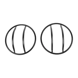 For 2018+ Jeep Wrangler JL & Gladiator JT Front Headlight Lamp Guards Cover Trim (2 pcs)