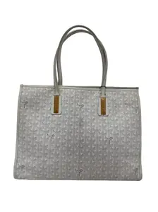 Pre-owned Goyard Coated Canvas Tote Bags White Goyardine Tote R26050204