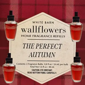 White Barn The Perfect Autumn Wallflowers Refill 4pack /Home fragrances Plugs