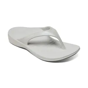 Aetrex Fiji Flips - Women - White | Women's Orthotic Flip Flops for Arch Support & Foot Pain Relief
