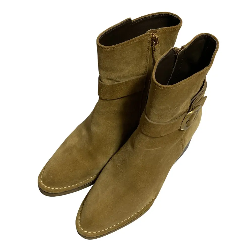 Pre-owned TOD'S Suede Small Leather Goods Ankle Boots