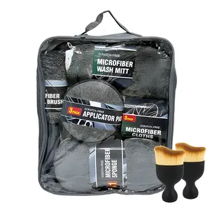 11pcs Car Detailing Kit, Car Wash Cleaning Kit with Brushes, Microfiber Cleaning Cloths, Car Cleaning Supplies, Perfect for Cars & Trucks, Interior & Exterior Cleaning, Ideal Gift, Car Detailing Tools